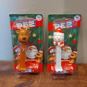 2 Holiday PEZ Candy Dispensers